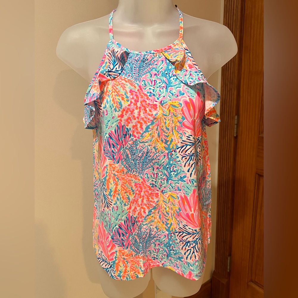 NWOT NEW Lilly Pulitzer Billie Tank Top Color Multi Splashdance Size XXS - Picture 7 of 11